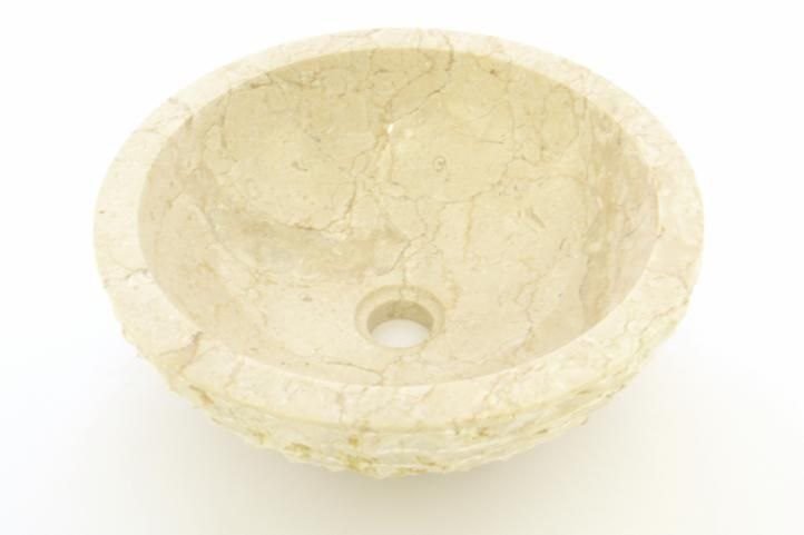 DIVERO Umywalka nablatowa z naturalnego kamienia Sanremo